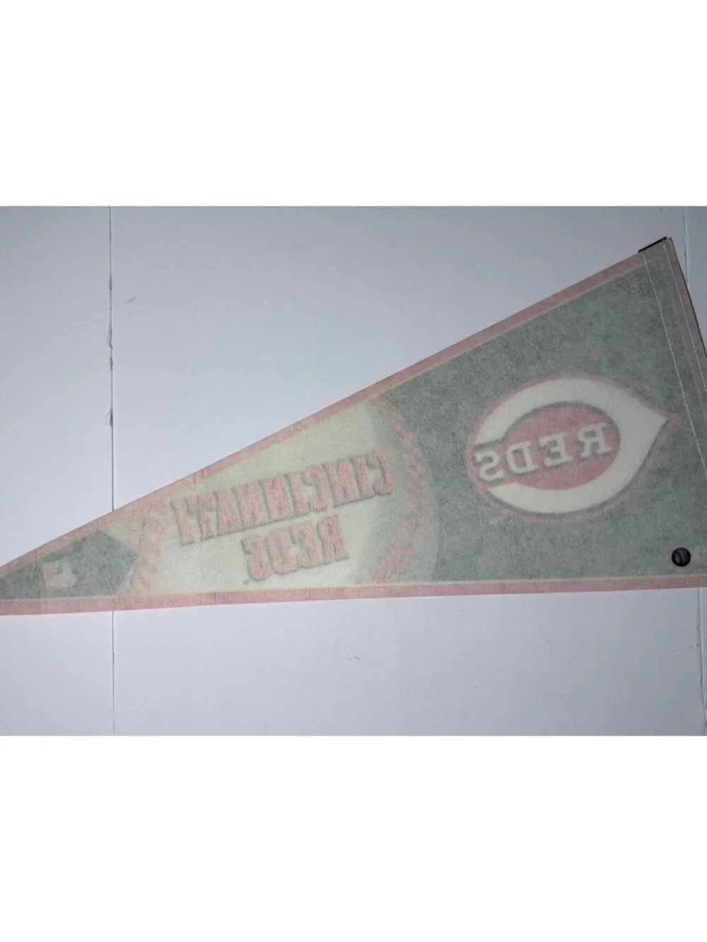 Cincinnati Reds MLB Baseball Pennant 12x30 Flag Felt Banner Mancave Decor